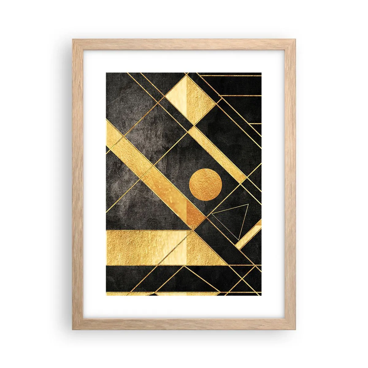 Poster în ramă de stejar deschis - Soarele deșertului - 30x40 cm