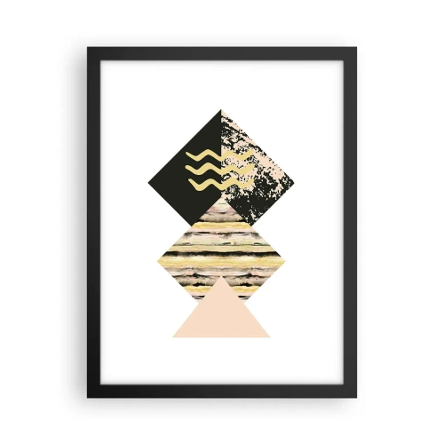 Poster în ramă neagră - Aparent simplu - 30x40 cm