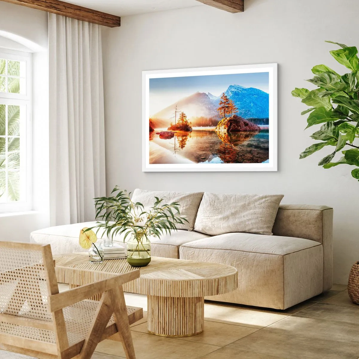 Poster în ramă albă - Natura într-o nouă lumină - 40x30 cm