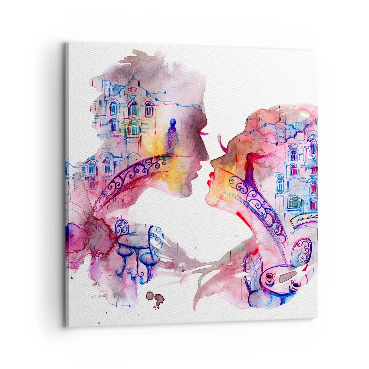 Tablou pe pânză - Podul secret al suspinelor - 60x60 cm