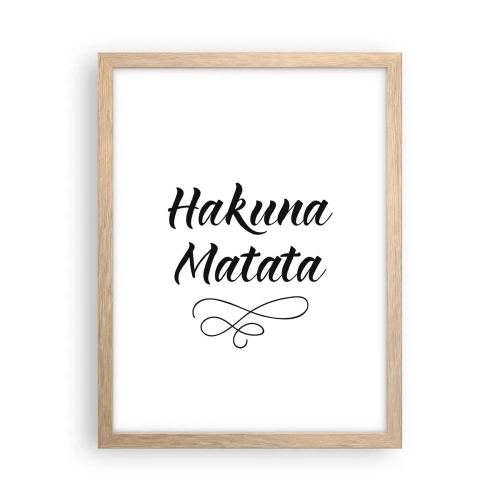 Poster în ramă de stejar deschis - Cel mai bun sfat - 30x40 cm