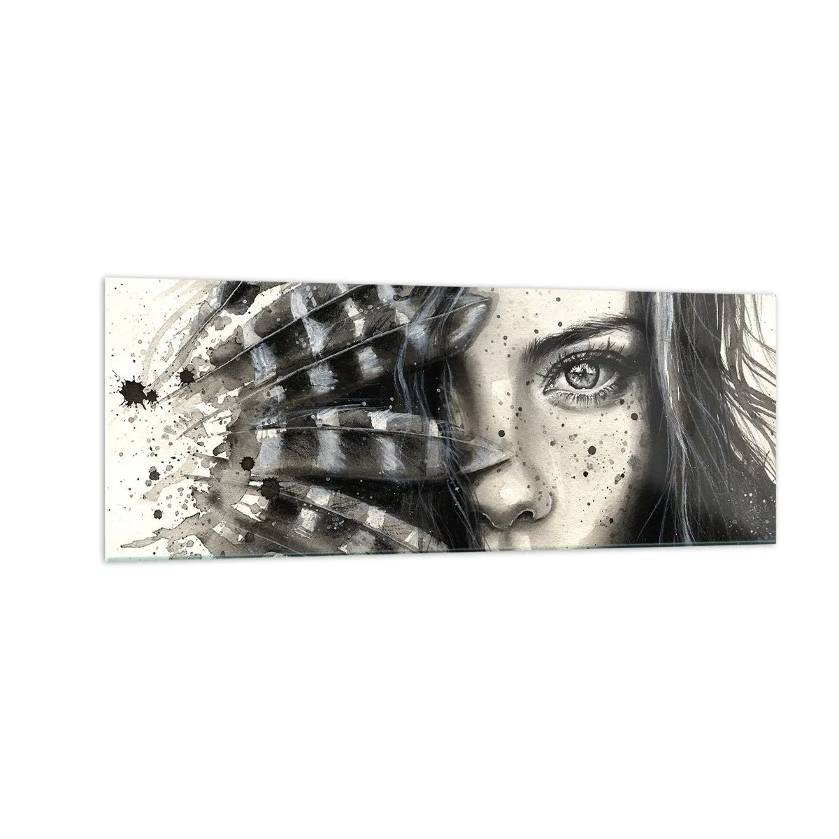 Tablou pe sticlă - Frumusețe sălbatică - 140x50 cm