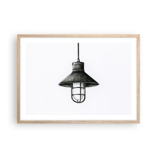 Poster în ramă de stejar deschis - Cu mulți ani în urmă... - 70x50 cm