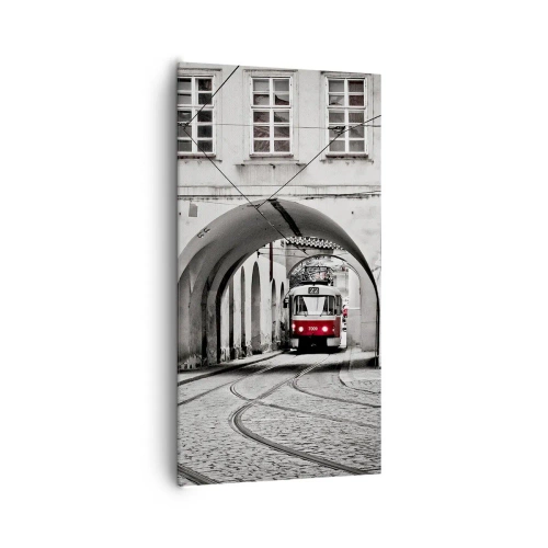 Tablou pe pânză - Printr-un labirint urban - 65x120 cm