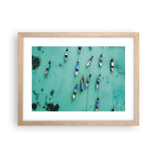 Poster în ramă de stejar deschis - În așteptare - 40x30 cm