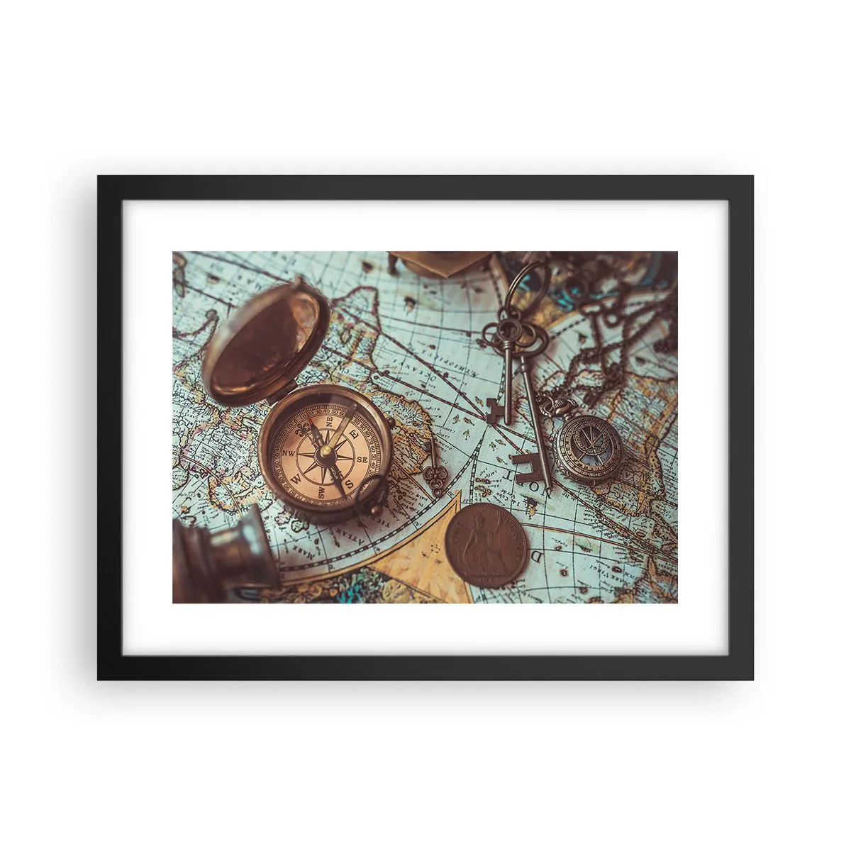 Poster în ramă neagră - Pentru aventurierul din tine - 40x30 cm