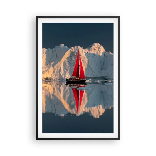 Poster în ramă neagră - La capătul lumii - 61x91 cm