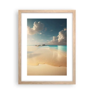 Poster în ramă de stejar deschis - O zi de vis - 30x40 cm