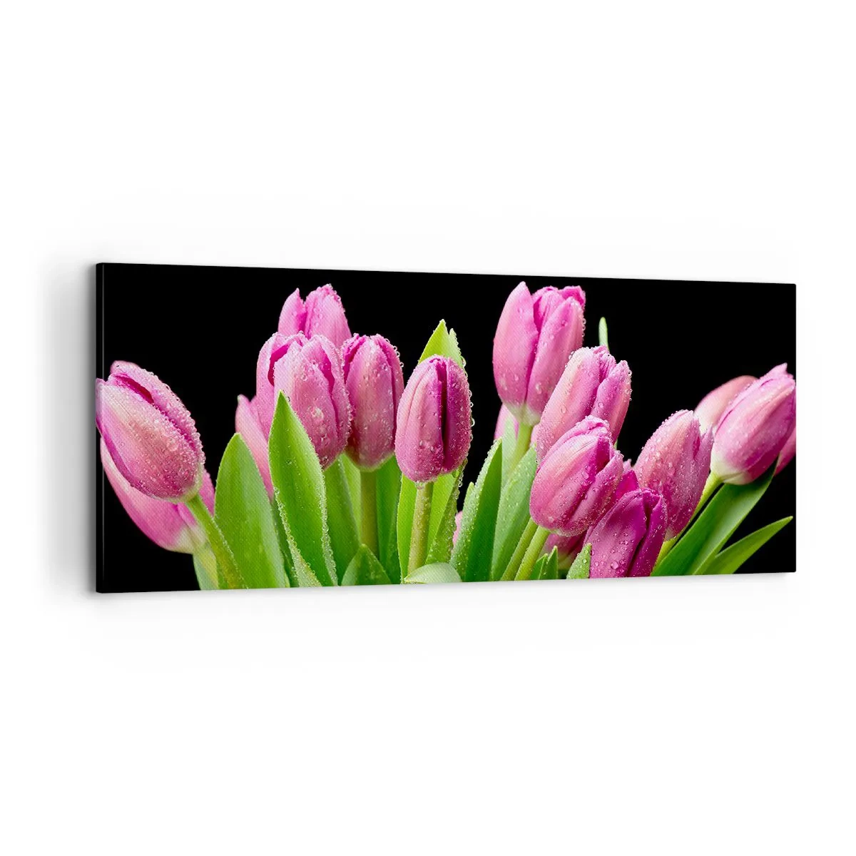 Tablou pe pânză - Bucurie de liliac de primăvară - 100x40 cm