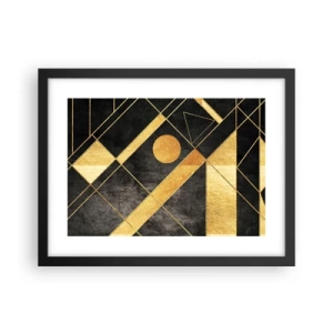 Poster în ramă neagră - Soarele deșertului - 40x30 cm