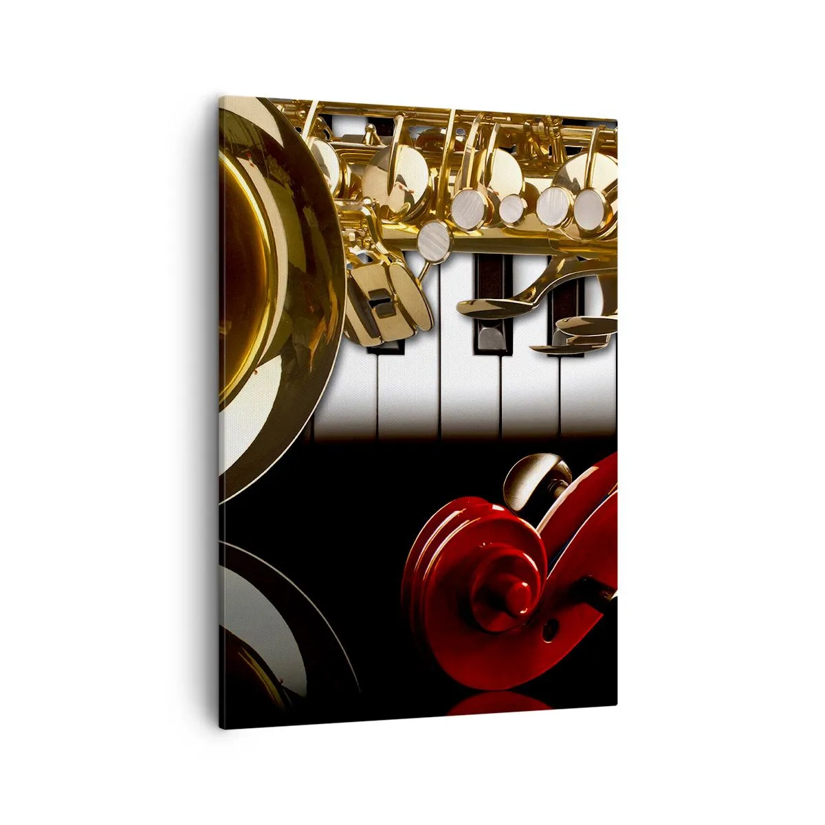 Tablou pe pânză - Tablă, lemn și fildeș - 50x70 cm