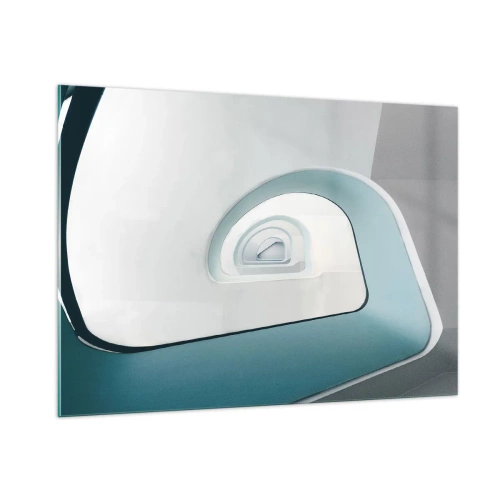 Tablou pe sticlă - Până la fundul albastrului - 100x70 cm