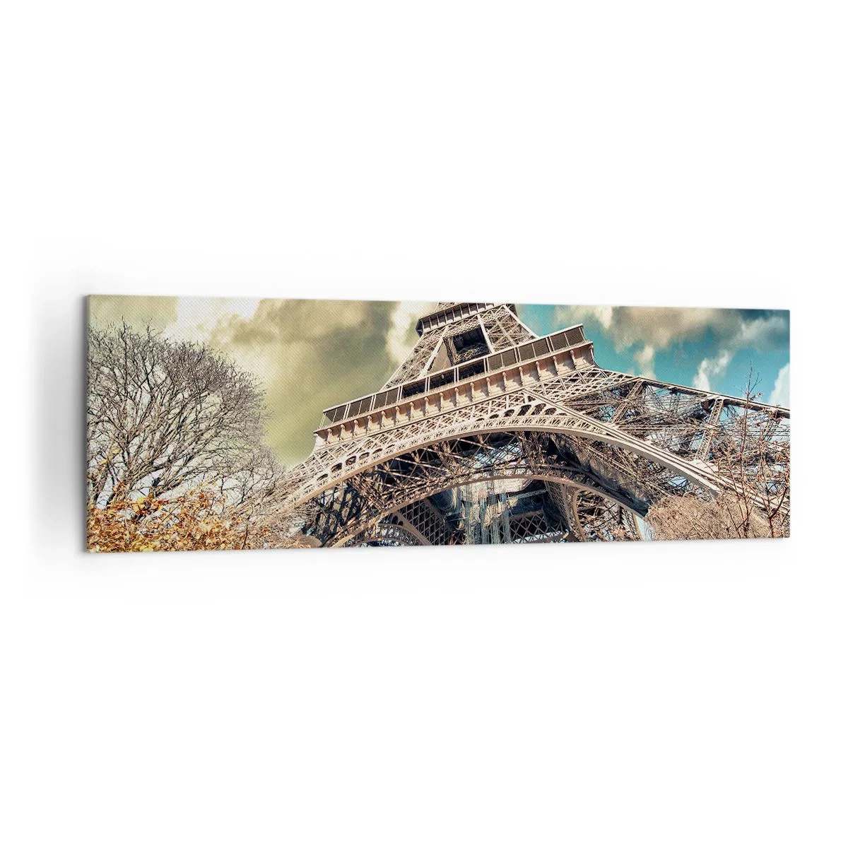 Tablou pe pânză - Și la Paris, în toamna anului .... - 160x50 cm