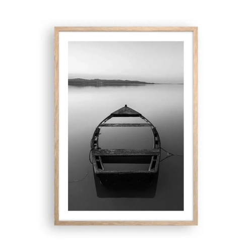 Poster în ramă de stejar deschis - Dor și melancolie - 50x70 cm