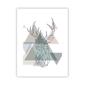 Poster - Într-o pădure geometrică - 30x40 cm