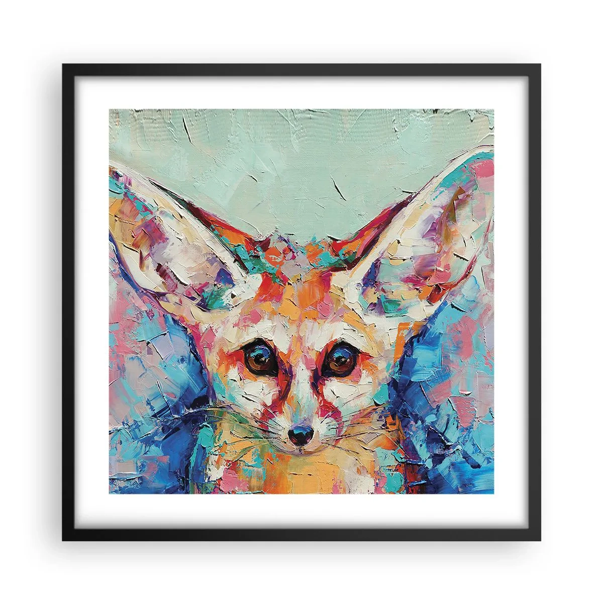 Poster în ramă neagră - Sunteți gata pentru mine? - 50x50 cm