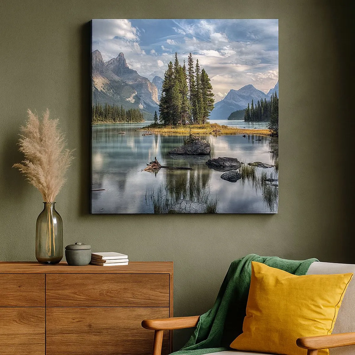 Tablou pe pânză - La o apă mare și limpede… - 30x30 cm