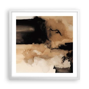 Poster în ramă albă - O abstractizare intrigantă - 50x50 cm