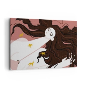 Tablou pe pânză - Visul despre calul de aur - 120x80 cm