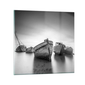 Tablou pe sticlă - Acum sunt doar amintiri... - 30x30 cm