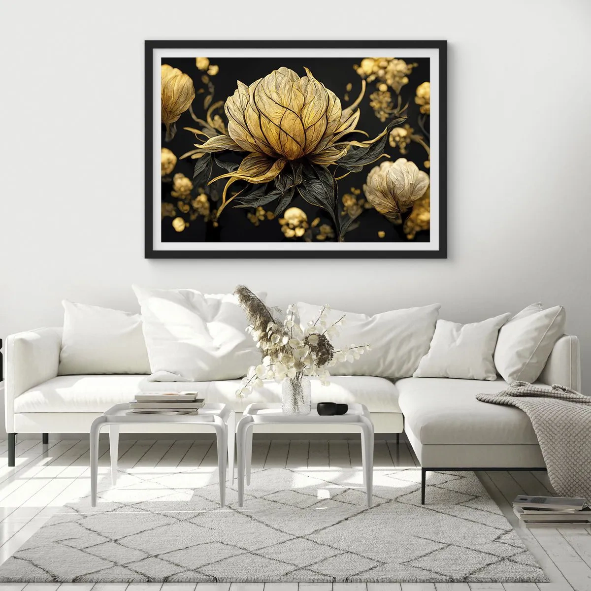Poster în ramă neagră - Fragilitate subtilă - 70x50 cm