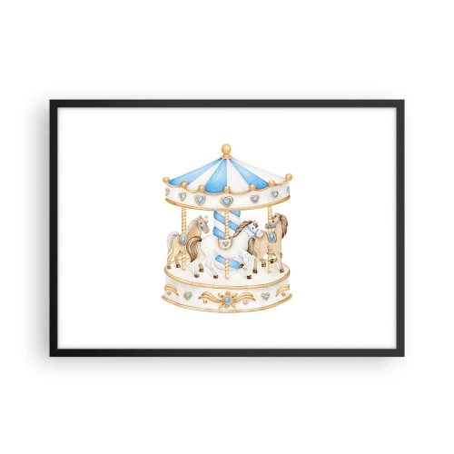 Poster în ramă neagră - Copilărie dulce - 70x50 cm