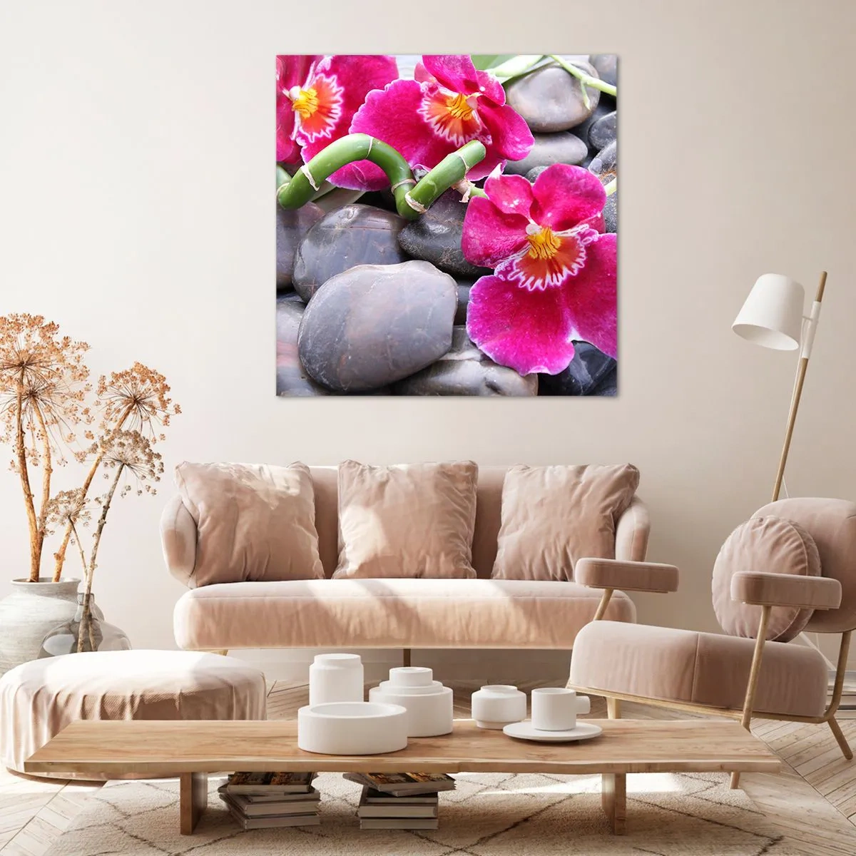 Tablou pe pânză - Frig și căldură - 60x60 cm