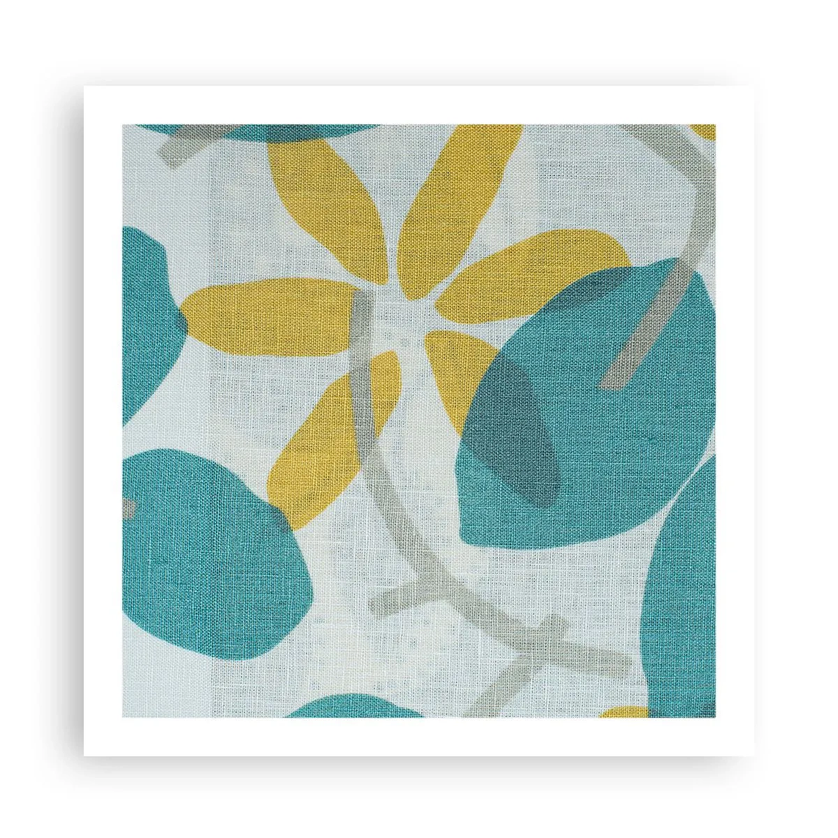 Poster - Printre frunzele de azur - 60x60 cm