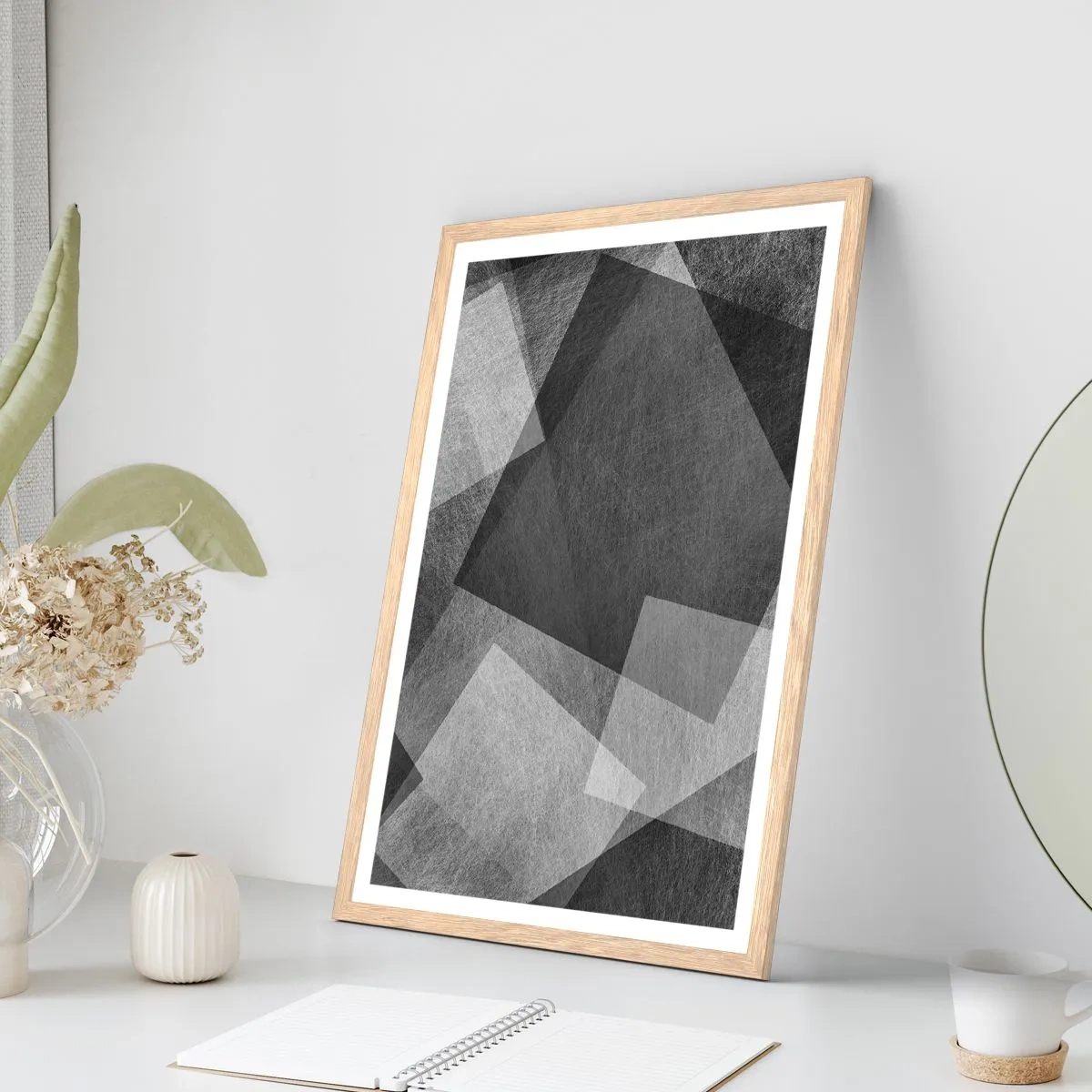 Poster în ramă de stejar deschis - Un simbol etern al permanenței și al ordinii - 70x100 cm