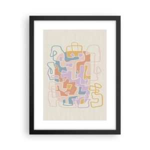 Poster în ramă neagră - Labirintul - o aventură plină de bucurie - 30x40 cm