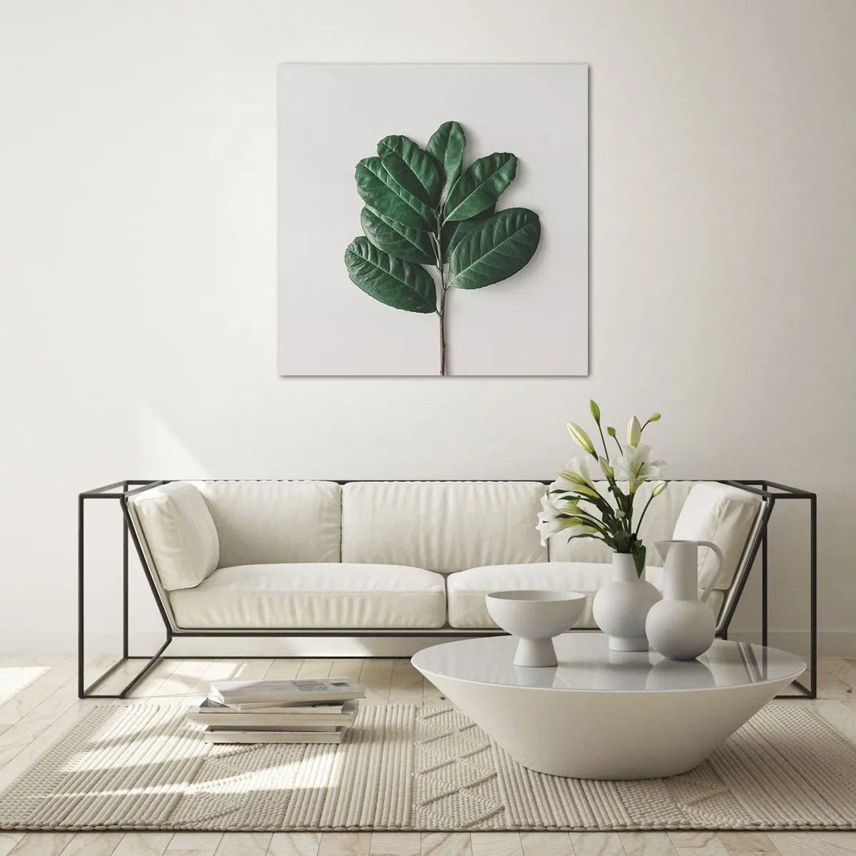 Tablou pe sticlă - Desenul naturii însăși - 30x30 cm