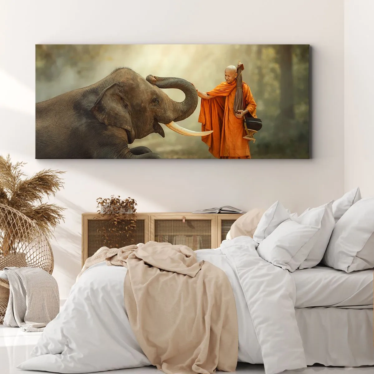 Tablou pe pânză - Întâlnire în călătorie - 100x40 cm