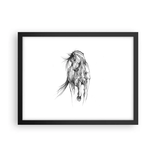 Poster în ramă neagră - Într-un trap grațios - 40x30 cm