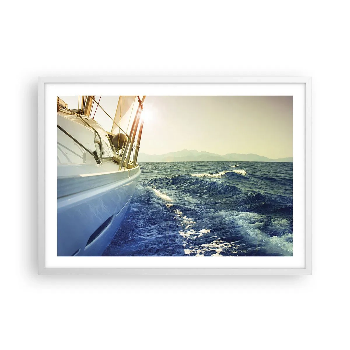 Poster în ramă albă - După aventură - 70x50 cm