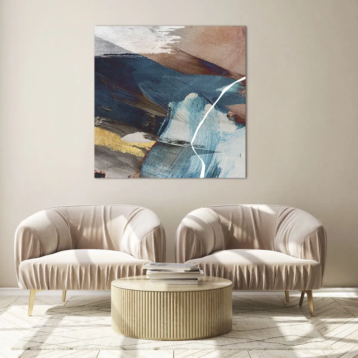 Tablou pe sticlă - Cu fler și energie - 50x50 cm