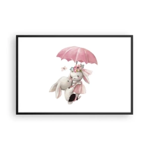 Poster în ramă neagră - Pur și simplu dragoste - 91x61 cm