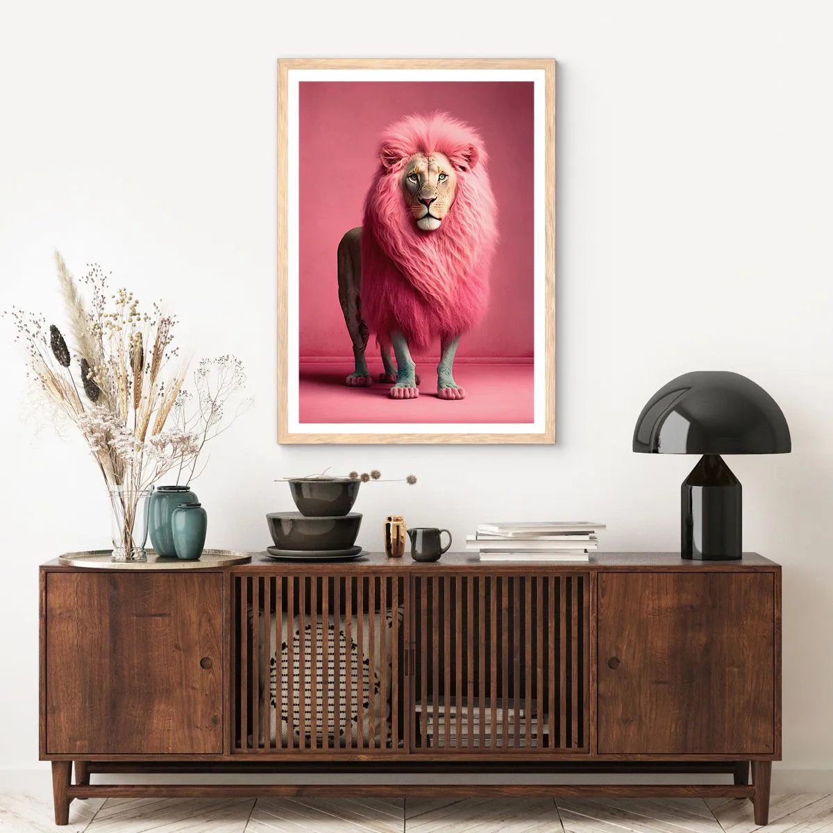 Poster în ramă de stejar deschis - Și nu-ți mai este frică - 70x100 cm