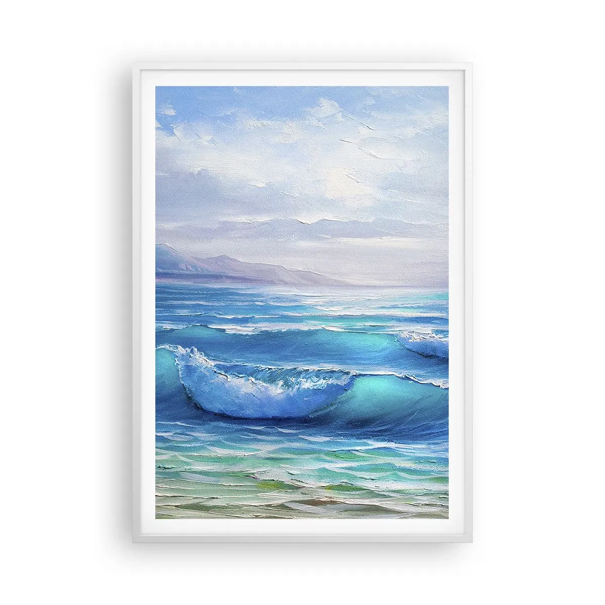 Poster în ramă albă - Oferă alinare - 70x100 cm