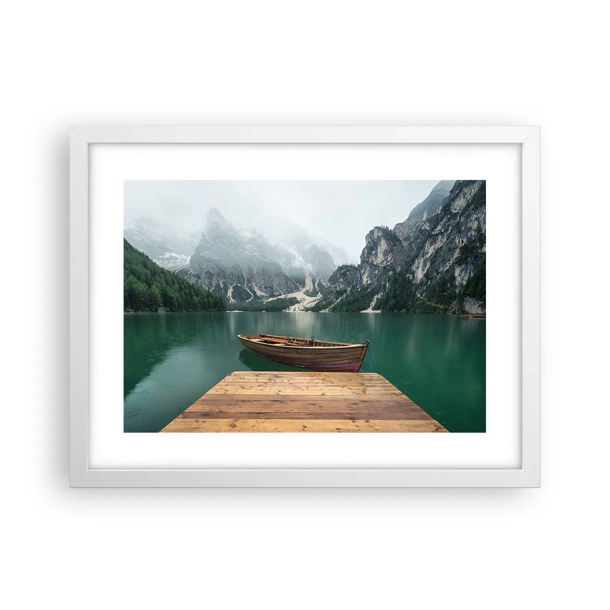 Poster în ramă albă - Și frunțile mândre - 40x30 cm