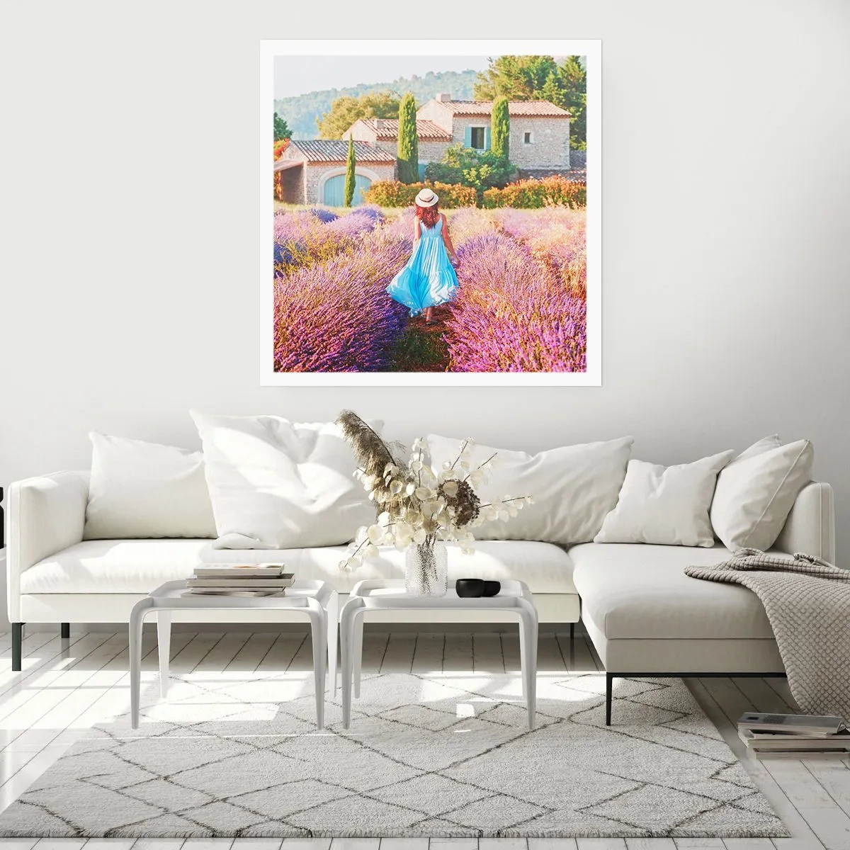 Poster - Fata de lavandă - 60x60 cm