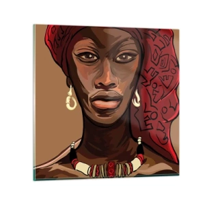 Tablou pe sticlă - Venus din abanos - 30x30 cm