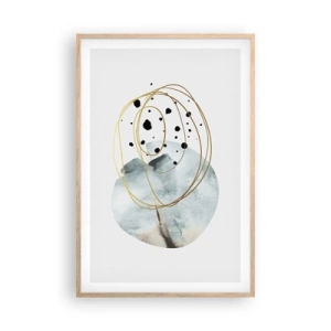 Poster în ramă de stejar deschis - În îmbrățișarea spațiului - 61x91 cm