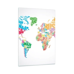 Tablou pe sticlă - Vreau să le cunosc pe toate - 50x70 cm