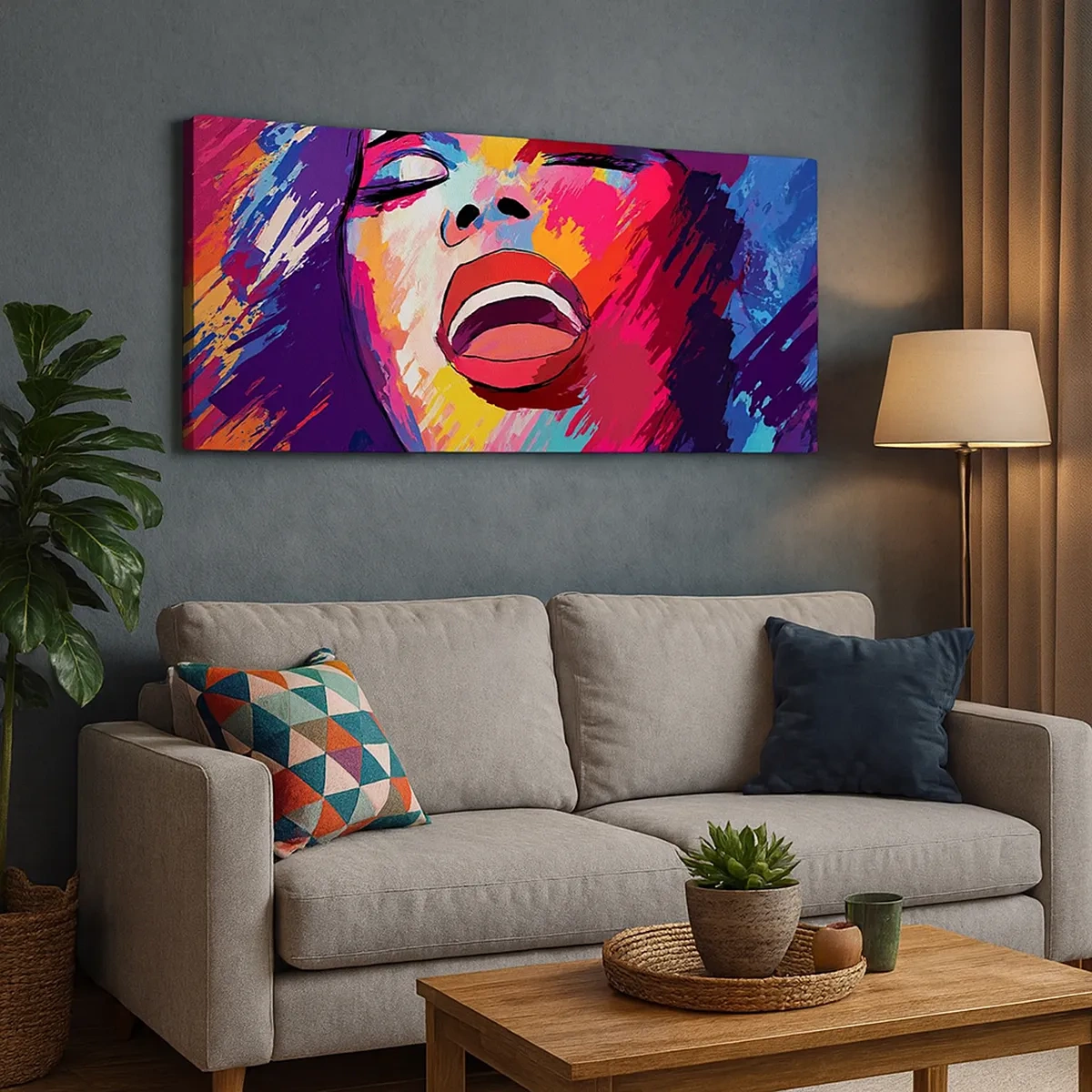 Tablou pe pânză - Cântă toată viața - 30x30 cm