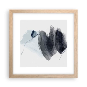 Poster în ramă de stejar deschis - Intensitate și mișcare - 30x30 cm