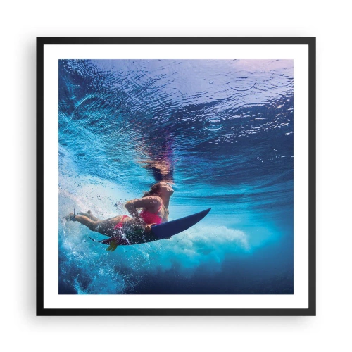 Poster în ramă neagră - Profunzimea bucuriei - 60x60 cm