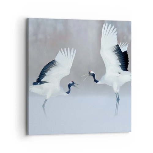 Tablou pe pânză - Dansând în ceață - 70x70 cm