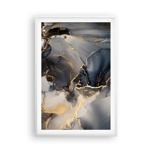 Poster în ramă albă - Viața unei pietre - 61x91 cm