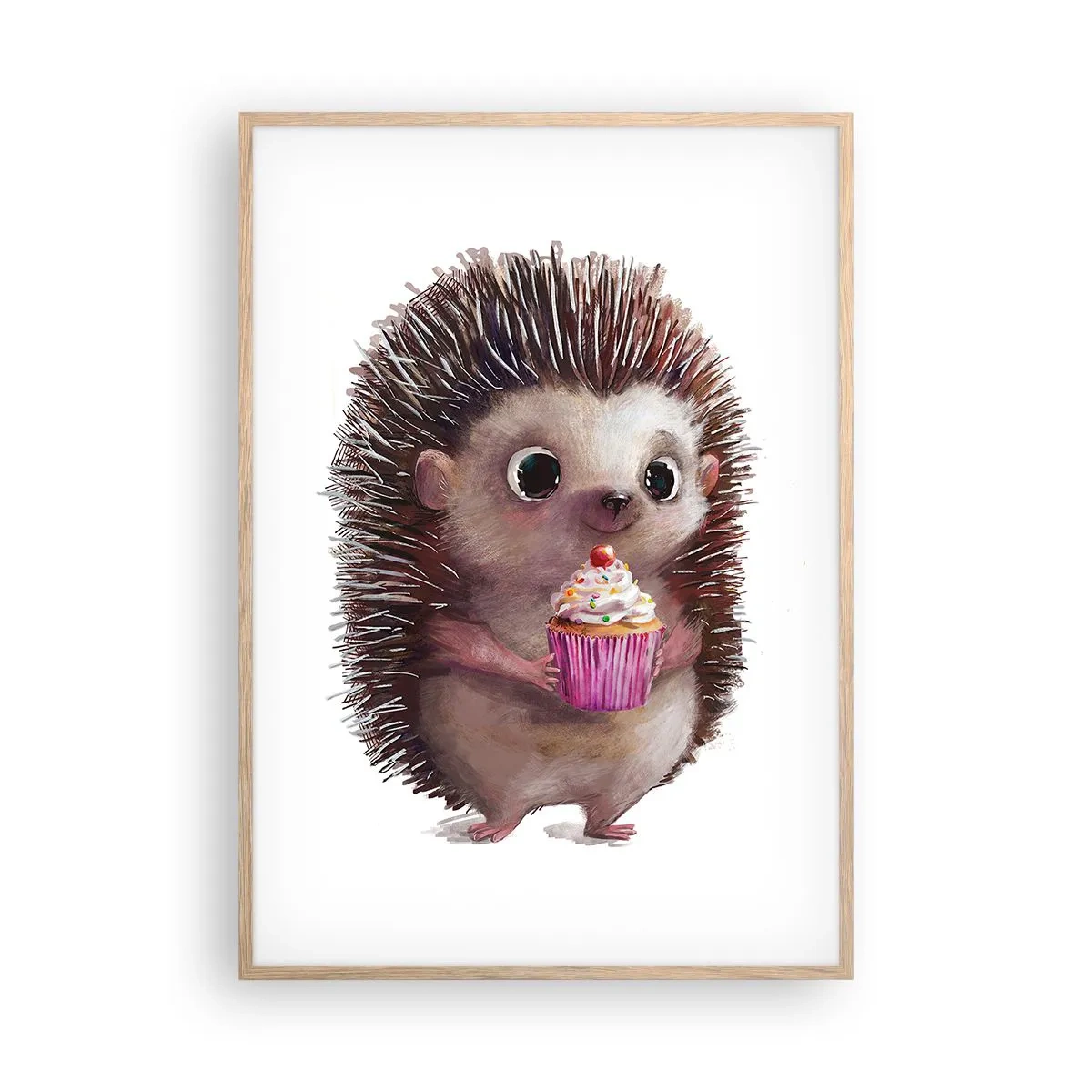 Poster în ramă de stejar deschis - Fiecare zi este o sărbătoare - 70x100 cm
