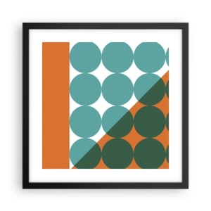 Poster în ramă neagră - Sus și pe diagonală - 40x40 cm